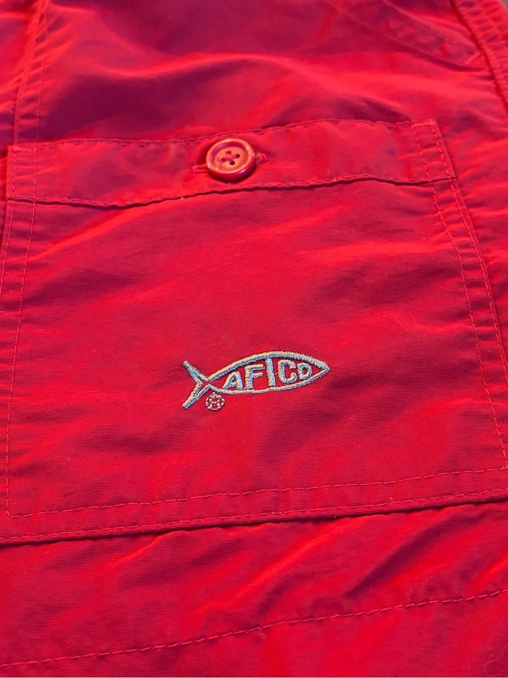 AFTCO Men’s 6” Fishing Shorts in Chili Red